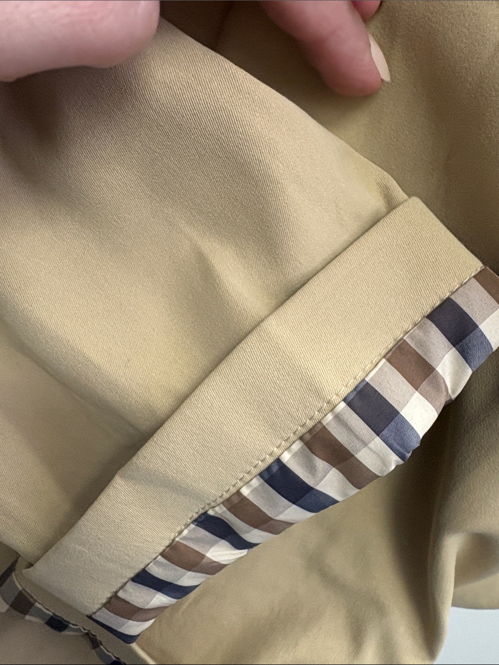 Women's Classic Tan Trench Coat Jacket - Picture 3 of 3